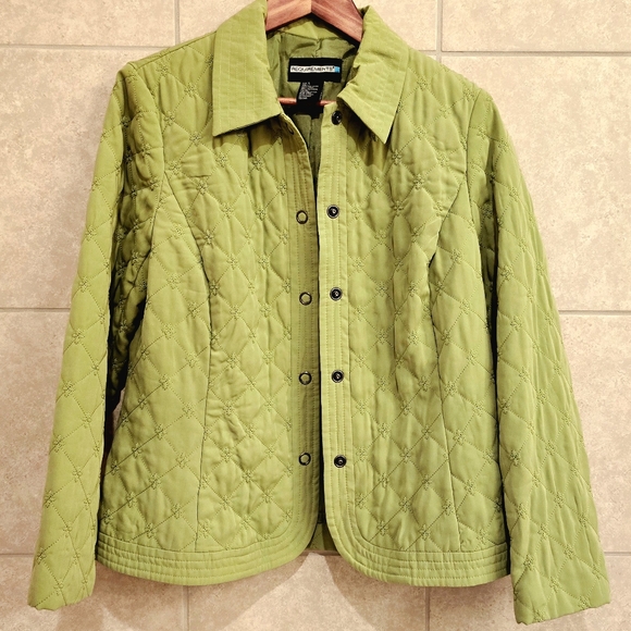Spring Green Quilted Jacket - Large - Picture 4 of 5